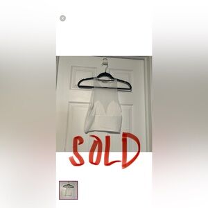 Zara White Sleeveless Crop Top